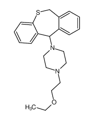 1-(6,11-dihydrobenzo[c][1]benzothiepin-11-yl)-4-(2-ethoxyethyl)piperazine 6428-23-5