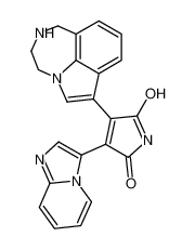 3-(Imidazo[1,2-a]pyridin-3-yl)-4-(1,2,3,4-tetrahydro[1,4]diazepin o[6,7,1-hi]indol-7-yl)-1H-pyrrole-2,5-dione 603281-31-8