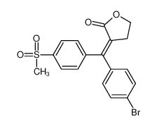 (3Z)-3-[(4-bromophenyl)-(4-methylsulfonylphenyl)methylidene]oxolan-2-one 197438-73-6