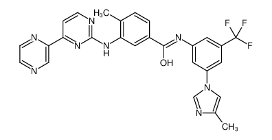 4-methyl-N-[3-(4-methylimidazol-1-yl)-5-(trifluoromethyl)phenyl]-3-[(4-pyrazin-2-ylpyrimidin-2-yl)amino]benzamide 926037-48-1