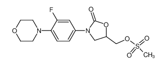 [3-(3-fluoro-4-morpholin-4-ylphenyl)-2-oxo-1,3-oxazolidin-5-yl]methyl methanesulfonate 858344-36-2