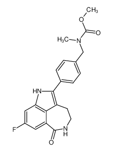 [4-(8-fluoro-6-oxo-3,4,5,6-tetrahydro-1H-azepino[5,4,3-cd]indol-2-yl)-benzyl]-methyl-carbamic acid methyl ester