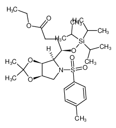 253778-08-4 Ethyl 4-[2,2-Dimethyl-5-(toluene-4-sulfonyl)tetrahydro[1,3]dioxolo[4,5-c]pyrrol-4-yl]-4-triisopropylsilyloxybutyrate