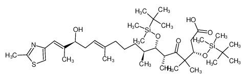 190369-96-1 (3S,6R,7S,8S,15S,16E)-3,7-bis((tert-butyldimethylsilyl)oxy)-15-hydroxy-4,4,6,8,12,16-hexamethyl-17-(2-methylthiazol-4-yl)-5-oxoheptadeca-12,16-dienoic acid