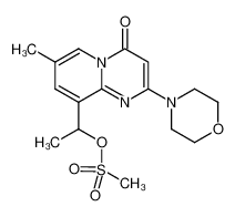 1374310-67-4 spectrum, 1-(7-methyl-2-morpholino-4-oxo-4H-pyrido[1,2-a]pyrimidin-9-yl)ethyl methanesulfonate