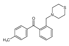 (4-methylphenyl)-[2-(thiomorpholin-4-ylmethyl)phenyl]methanone 898781-44-7