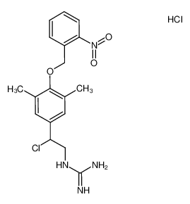 N-(2-chloro-{3,5-dimethyl-4-[(2-nitrobenzyl)oxy]phenyl}ethyl)guanidinium hydrochloride 628291-33-8