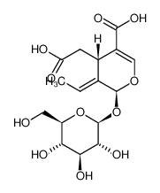 Oleoside; (2S,3E,4S)-5-羧基-3-亚乙基-2-(beta-D-吡喃葡萄糖氧基)-3,4-二氢-2H-吡喃-4-乙酸