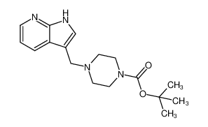 tert-Butyl 4-{1H-pyrrolo[2,3-b]pyridin-3-ylmethyl}piperazine-1-carboxylate 1065100-86-8