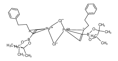 313345-33-4 structure, C34H50B2Cl2O4Pd2