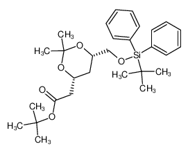 124655-08-9 spectrum, tert-butyl [(4R,6S)-6-[(tert-butyldiphenylsilyloxy) methyl]-2,2-dimethyl-1,3-dioxane-4-yl]acetate