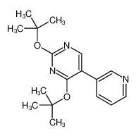 2,4-bis[(2-methylpropan-2-yl)oxy]-5-pyridin-3-ylpyrimidine 65104-38-3