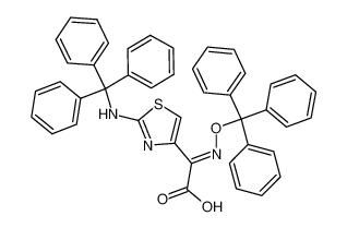 2-(2-tritylaminothiazol-4-yl)-2-(Z)-trityloxyiminoacetic acid 69689-81-2