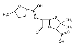 (2S,5R,6R)-3,3-dimethyl-6-[(5-methyloxolane-2-carbonyl)amino]-7-oxo-4-thia-1-azabicyclo[3.2.0]heptane-2-carboxylic acid 47219-50-1