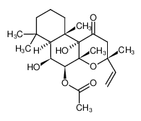 [(3R,4aR,5S,6S,6aS,10aS,10bS)-3-ethenyl-6,10b-dihydroxy-3,4a,7,7,10a-pentamethyl-1-oxo-5,6,6a,8,9,10-hexahydro-2H-benzo[f]chromen-5-yl] acetate 72963-77-0