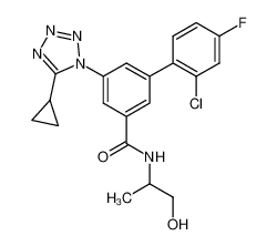 1000584-77-9 structure, C20H19ClFN5O2