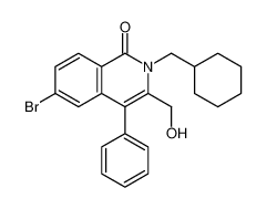 6-Bromo-2-(cyclohexylmethyl)-3-(hydroxymethyl)-4-phenyl-1(2H)-iso quinolinone 583832-09-1