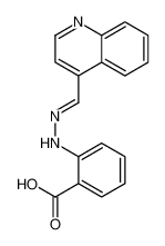 2-[2-(quinolin-4-ylmethylidene)hydrazinyl]benzoic acid 61854-48-6