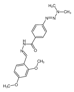 N-[(E)-(2,4-dimethoxyphenyl)methylideneamino]-4-(dimethylaminodiazenyl)benzamide 62591-54-2