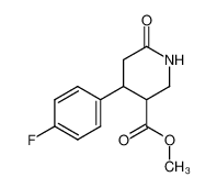 200572-39-0 (+/-)-cis,trans-4-(4-fluorophenyl)-5-methoxycarbonylpiperidin-2-one