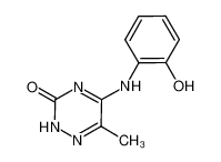 6-methyl-5-[(6-oxocyclohexa-2,4-dien-1-ylidene)amino]-2,4-dihydro-1H-1,2,4-triazin-3-one 685551-55-7