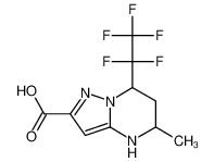 5-Methyl-7-(pentafluoroethyl)-4,5,6,7-tetrahydro-pyrazolo[1,5-a]pyrimidine-2-carboxylic acid