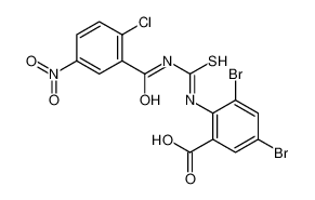 3,5-dibromo-2-[(2-chloro-5-nitrobenzoyl)carbamothioylamino]benzoic acid 535978-08-6