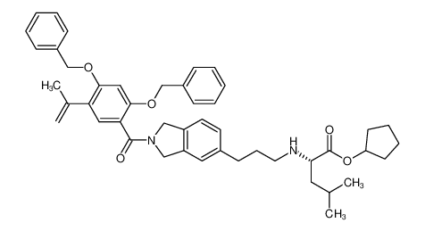 1351815-60-5 cyclopentyl N-[3-(2-{[2,4-bis(benzyloxy)-5-(prop-1-en-2-yl)phenyl]carbonyl}-2,3-dihydro-1H-isoindol-5-yl)propyl]-L-leucinate