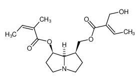 2-Butenoic acid, 2-(2-hydroxymethyl)-, [hexahydro-7-[(2-methyl-1-oxo-2-butenyl)oxy]-1H-pyrrolizin-1-yl]methyl ester