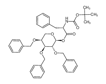 2,3,4-tri-O-benzyl-1-O-(N-tert-butoxycarbonyl-L-phenylalanyl)-L-arabinopyranose, α-anomer 100924-26-3