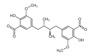 71524-17-9 2,3-dimethyl-1,4-di(3-methoxy-4-hydroxy-5-nitro-phenyl)butane