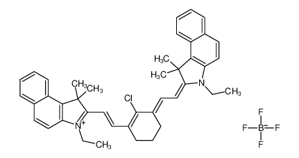 2-[2-[2-氯-3-[2-(3-乙基-1,3-二氢-1,1-二甲基-2H-苯并[e]吲哚-2-亚基)乙亚基]-1-环己烯-1-基]乙烯基]-3-乙基-1,1-二甲基-1H-苯并[e]吲哚鎓四氟硼酸盐