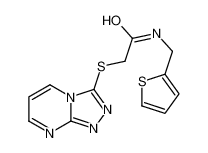 N-(2-Thienylmethyl)-2-([1,2,4]triazolo[4,3-a]pyrimidin-3-ylsulfan yl)acetamide 606121-69-1