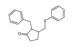 2-benzyl-3-(phenylsulfanylmethyl)cyclopentan-1-one 61659-05-0