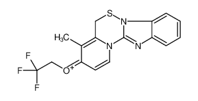111712-15-3 structure, C16H13F3N3OS+