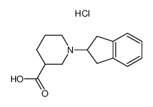 1-(2,3-Dihydro-1H-inden-2-yl)piperidine-3-carboxylic acid hydrochloride 1185296-65-4