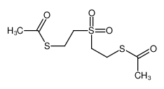 S-[2-(2-acetylsulfanylethylsulfonyl)ethyl] ethanethioate 17096-46-7