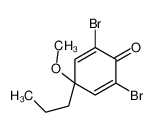 61306-34-1 2,6-dibromo-4-methoxy-4-propylcyclohexa-2,5-dien-1-one