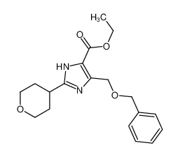 ethyl 2-(oxan-4-yl)-5-(phenylmethoxymethyl)-1H-imidazole-4-carboxylate 1245649-48-2