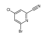 1206248-51-2 6-Bromo-4-chloro-2-pyridinecarbonitrile