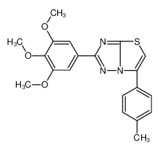 6-(4-methylphenyl)-2-(3,4,5-trimethoxyphenyl)-[1,3]thiazolo[3,2-b][1,2,4]triazole