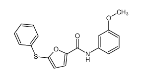 779327-15-0 N-(3-methoxyphenyl)-5-phenylsulfanylfuran-2-carboxamide