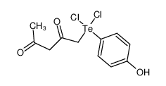 122182-97-2 1-(dichloro(4-hydroxyphenyl)-l<sup>4</sup>-tellanyl)pentane-2,4-dione