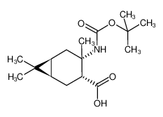 (1R,3R,4S,6S)-4,7,7-三甲基-4-({[(2-甲基-2-丙基)氧基]羰基}氨基)双环[4.1.0]庚烷-3-羧酸