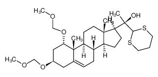 90525-21-6 (R)-1-((1S,3R,8S,9S,10R,13S,14S,17S)-1,3-bis(methoxymethoxy)-10,13-dimethyl-2,3,4,7,8,9,10,11,12,13,14,15,16,17-tetradecahydro-1H-cyclopenta[a]phenanthren-17-yl)-1-(1,3-dithian-2-yl)ethan-1-ol