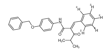 1020719-20-3 spectrum, N-4-Benzyloxyphenyl α-Benzilidene-d5 Isobutyrylacetamide