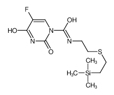 5-fluoro-2,4-dioxo-N-[2-(2-trimethylsilylethylsulfanyl)ethyl]pyrimidine-1-carboxamide 79281-04-2