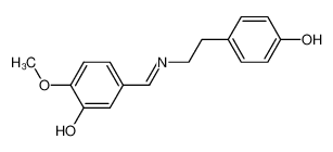 102686-18-0 spectrum, 5-{[(E)-2-(4-Hydroxy-phenyl)-ethylimino]-methyl}-2-methoxy-phenol