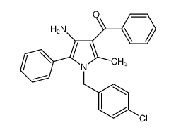 [4-amino-1-[(4-chlorophenyl)methyl]-2-methyl-5-phenylpyrrol-3-yl]-phenylmethanone