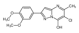 6-Chloro-2-(3,4-dimethoxyphenyl)-5-methylpyrazolo[1,5-a]pyrimidin -7-ol 606116-44-3